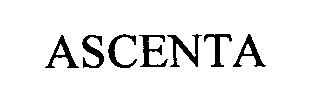 Trademark Logo ASCENTA