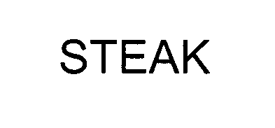 Trademark Logo STEAK