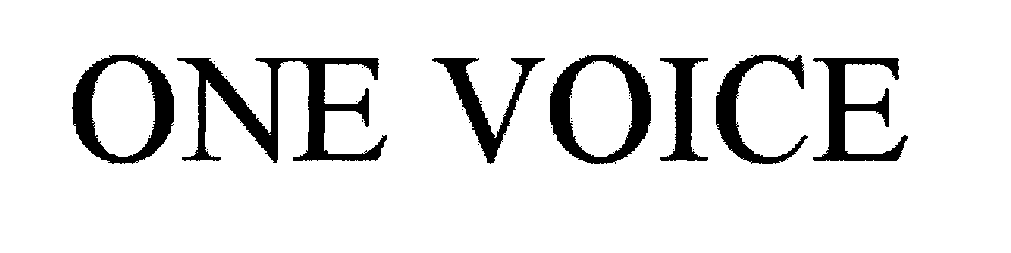 Trademark Logo ONE VOICE