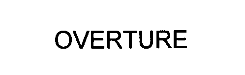 Trademark Logo OVERTURE