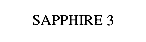 Trademark Logo SAPPHIRE 3
