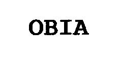 Trademark Logo OBIA