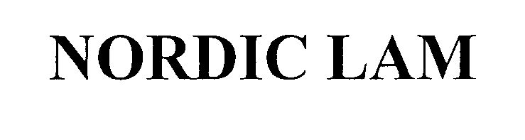 Trademark Logo NORDIC LAM