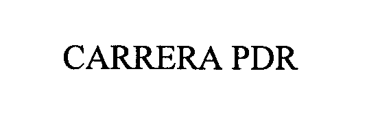 Trademark Logo CARRERA PDR