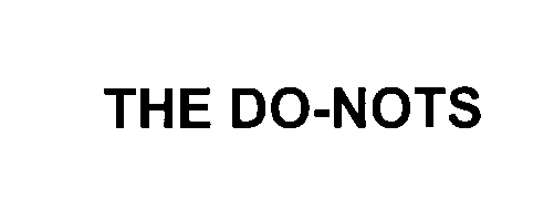 Trademark Logo THE DO-NOTS