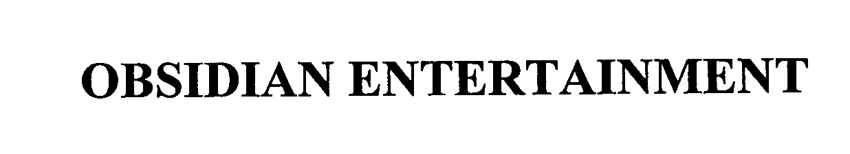 Trademark Logo OBSIDIAN ENTERTAINMENT