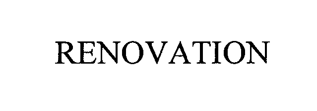 Trademark Logo RENOVATION