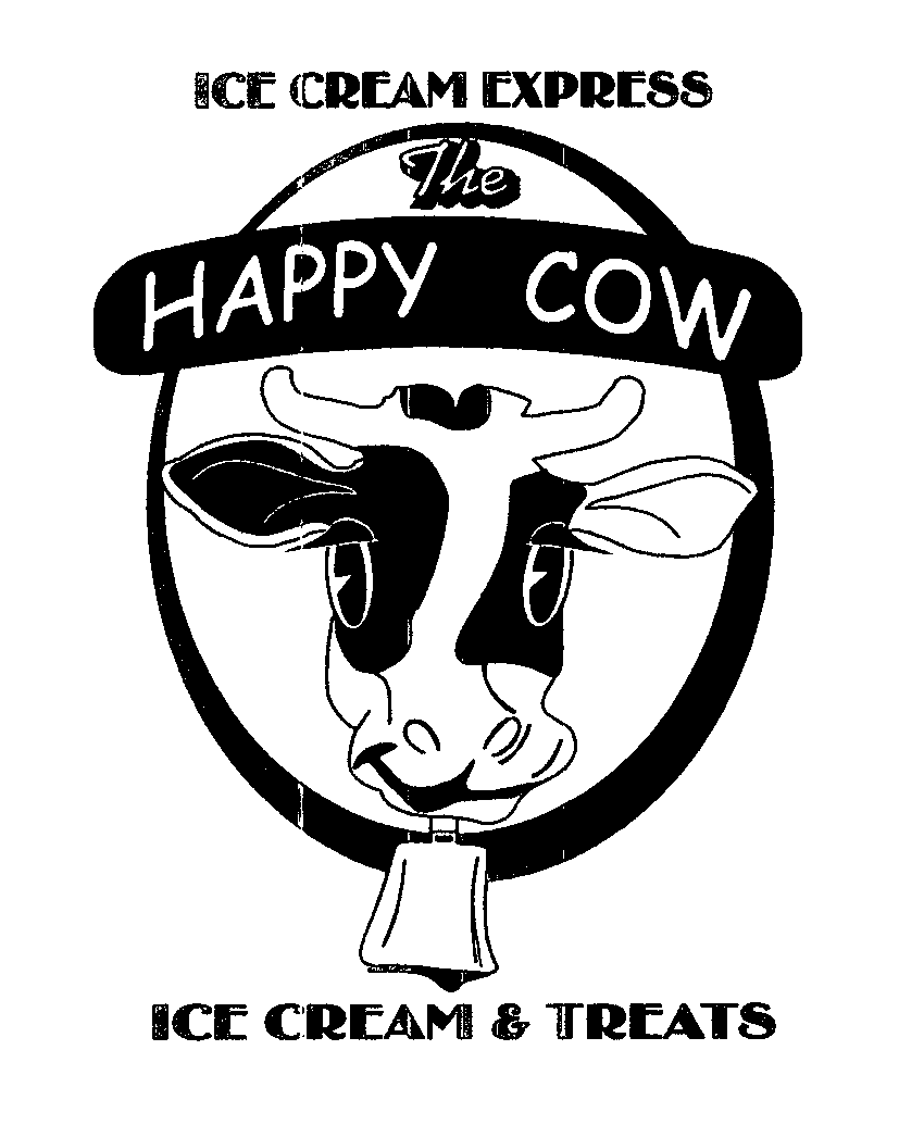 Trademark Logo THE HAPPY COW ICE CREAM EXPRESS ICE CREAM & TREATS