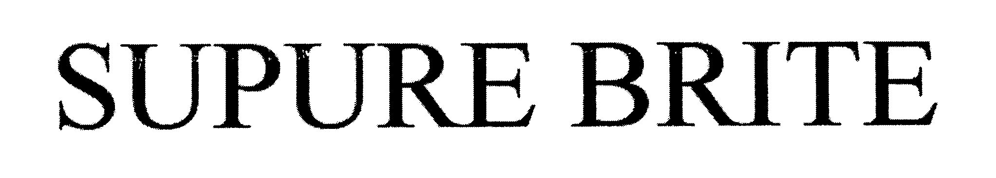 Trademark Logo SUPURE BRITE