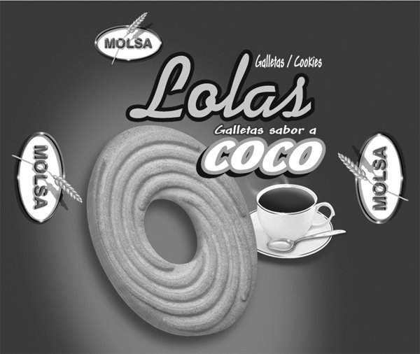  LOLAS GALLETAS SABOR A COCO MOLSA GALLETAS/COOKIES