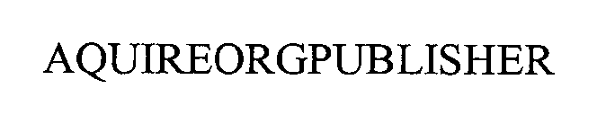 Trademark Logo AQUIREORGPUBLISHER