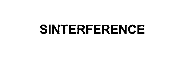Trademark Logo SINTERFERENCE