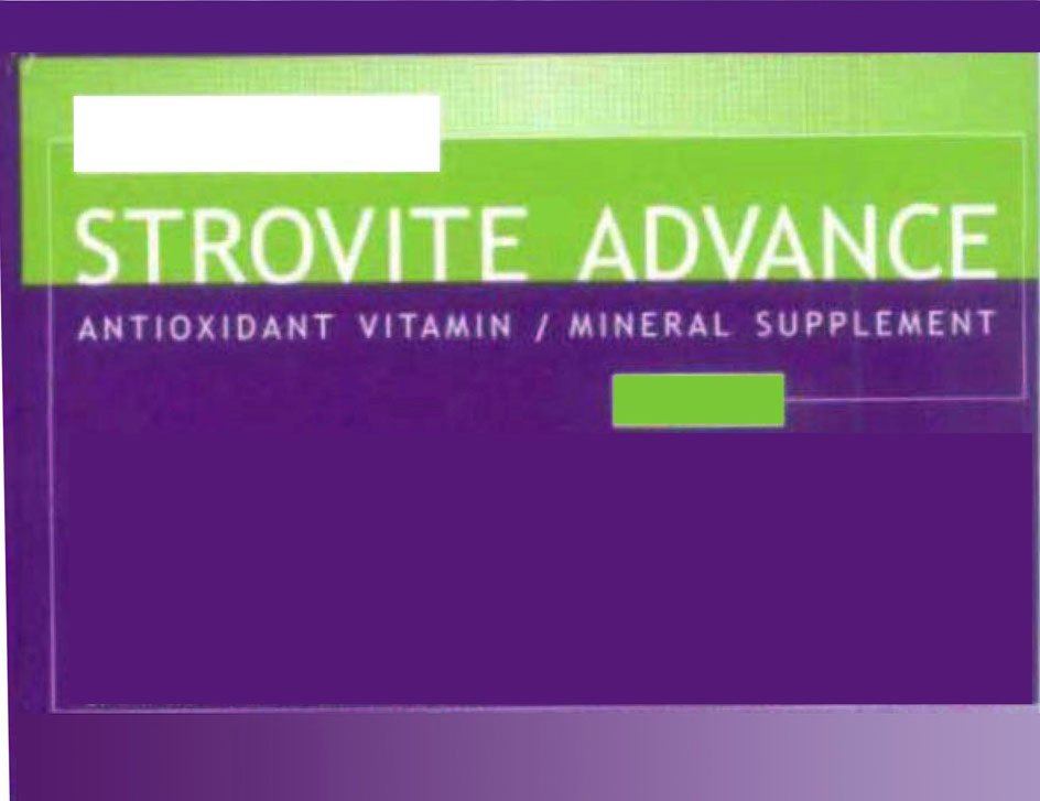  STROVITE ADVANCE ANTIOXIDANT VITAMIN/MINERAL SUPPLEMENT