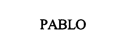 Trademark Logo PABLO