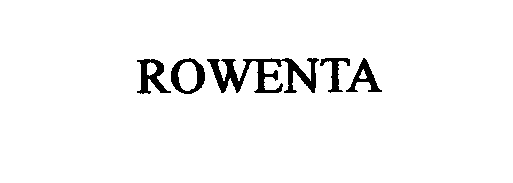 Trademark Logo ROWENTA