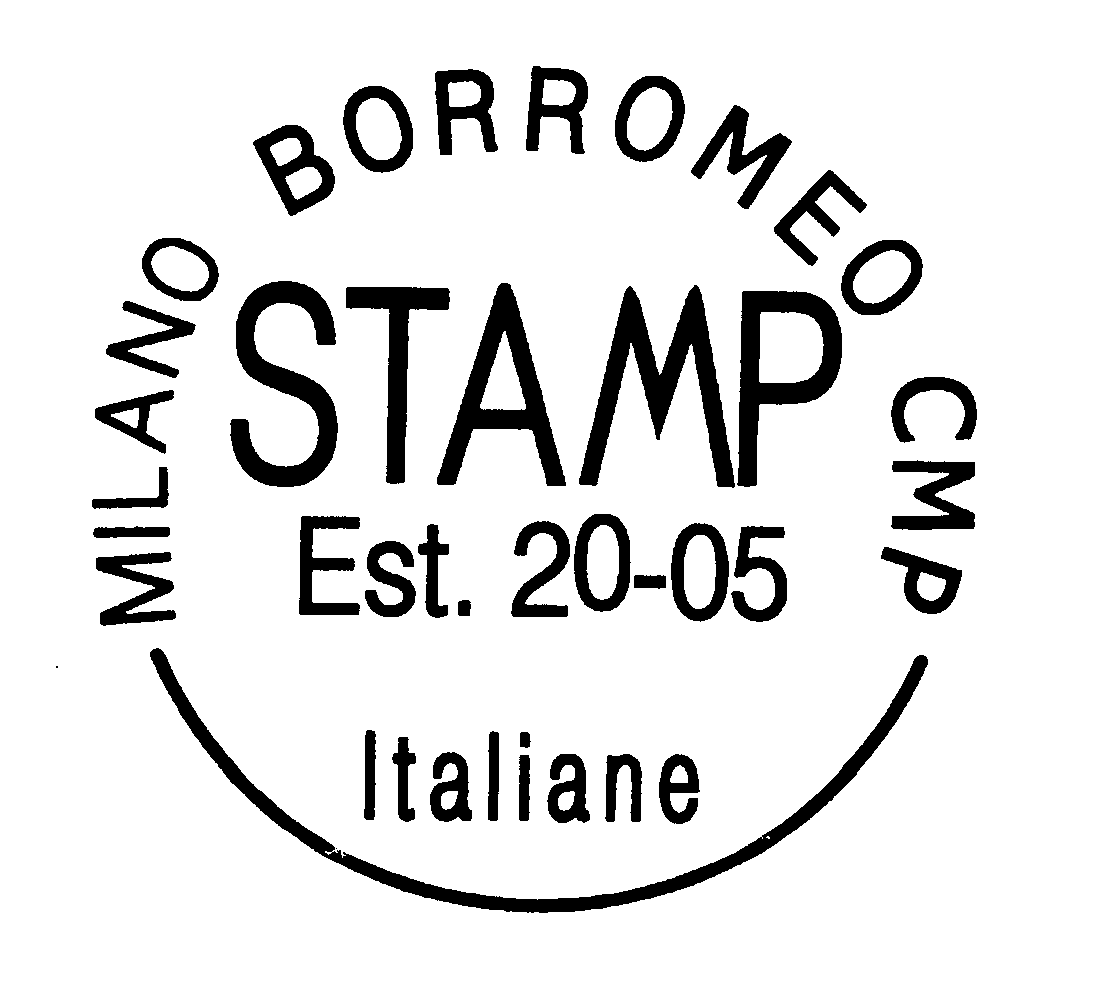 Trademark Logo MILANO BORROMEO CMP STAMP EST. 20-05 ITALIANE