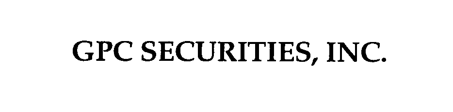 Trademark Logo GPC SECURITIES, INC.