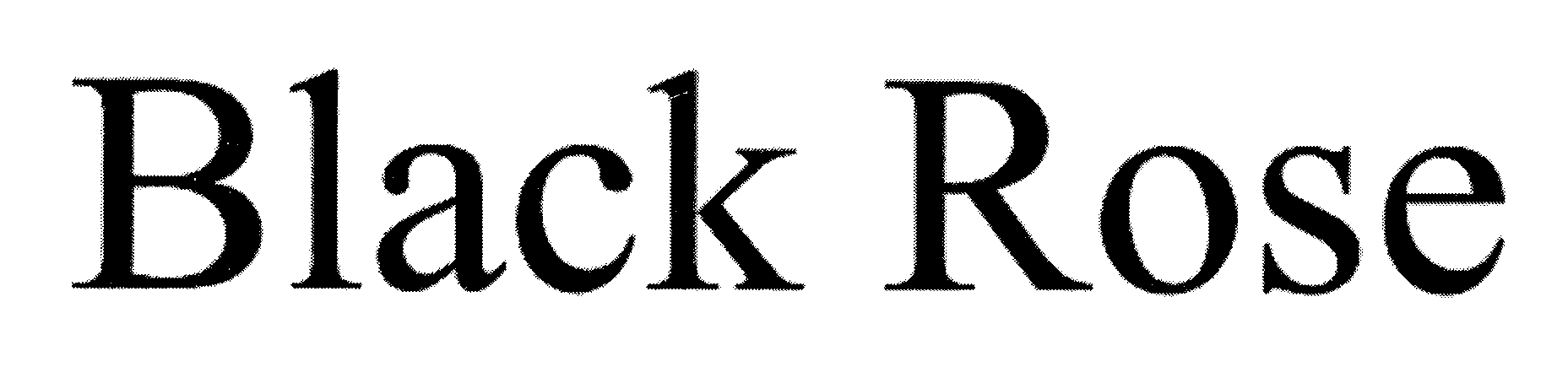 Trademark Logo BLACK ROSE