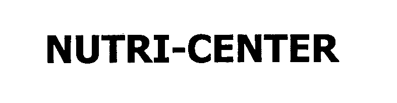Trademark Logo NUTRI-CENTER