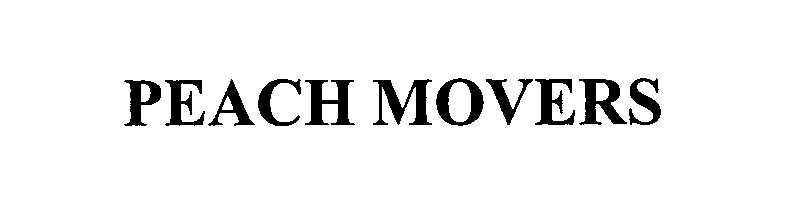 Trademark Logo PEACH MOVERS