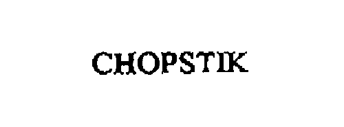 Trademark Logo CHOPSTIK