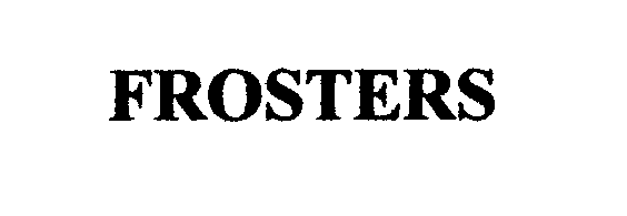 Trademark Logo FROSTERS
