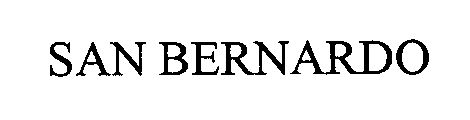 Trademark Logo SAN BERNARDO