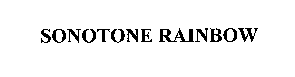 Trademark Logo SONOTONE RAINBOW