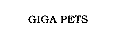 Trademark Logo GIGA PETS