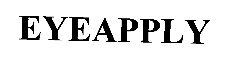 Trademark Logo EYEAPPLY