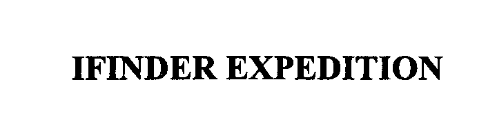 Trademark Logo IFINDER EXPEDITION