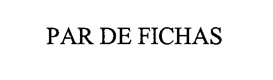 Trademark Logo PAR DE FICHAS