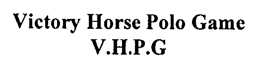 Trademark Logo VICTORY HORSE POLO GAME V.H.P.G