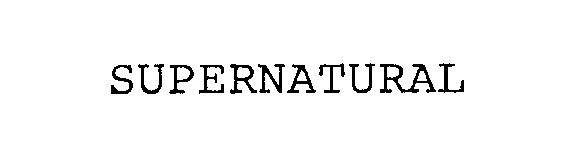 Trademark Logo SUPERNATURAL