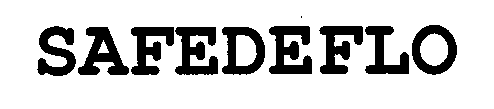 Trademark Logo SAFEDEFLO