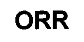 Trademark Logo ORR