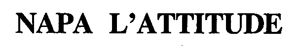 Trademark Logo NAPA L'ATTITUDE