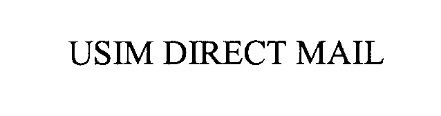 Trademark Logo USIM DIRECT MAIL