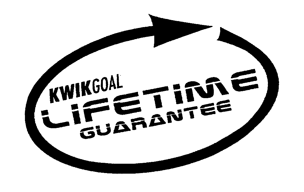 Trademark Logo KWIKGOAL LIFETIME GUARANTEE