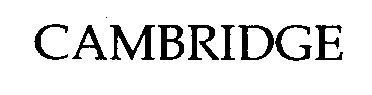 Trademark Logo CAMBRIDGE