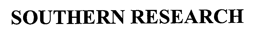 Trademark Logo SOUTHERN RESEARCH