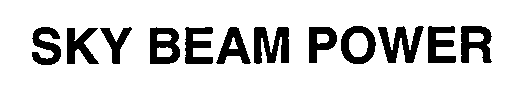 Trademark Logo SKY BEAM POWER