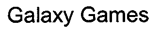 Trademark Logo GALAXY GAMES