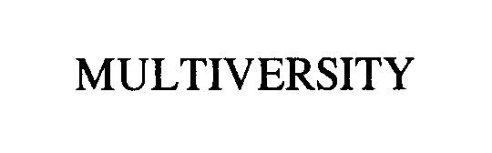 Trademark Logo MULTIVERSITY