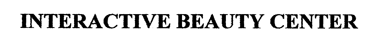 Trademark Logo INTERACTIVE BEAUTY CENTER