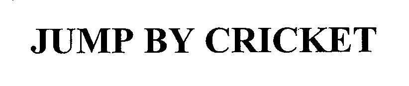 Trademark Logo JUMP BY CRICKET
