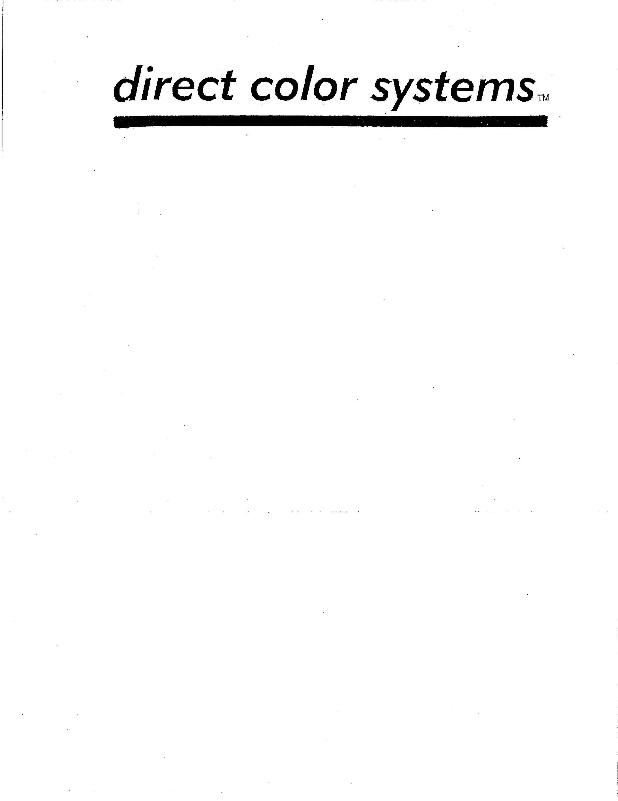 DIRECT COLOR SYSTEMS