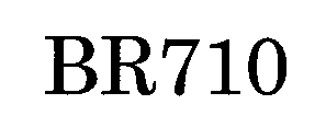 Trademark Logo BR710