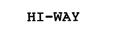 Trademark Logo HI-WAY