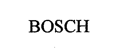 Trademark Logo BOSCH